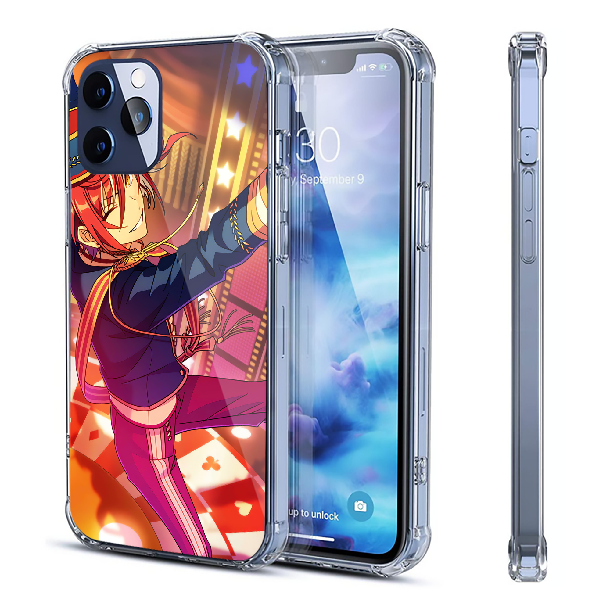 （画像用） あんさんぶるスターズ! Ensemble Stars 【iPhone 12シリーズ対応】透明スマホケース（クリアソフトケース）
